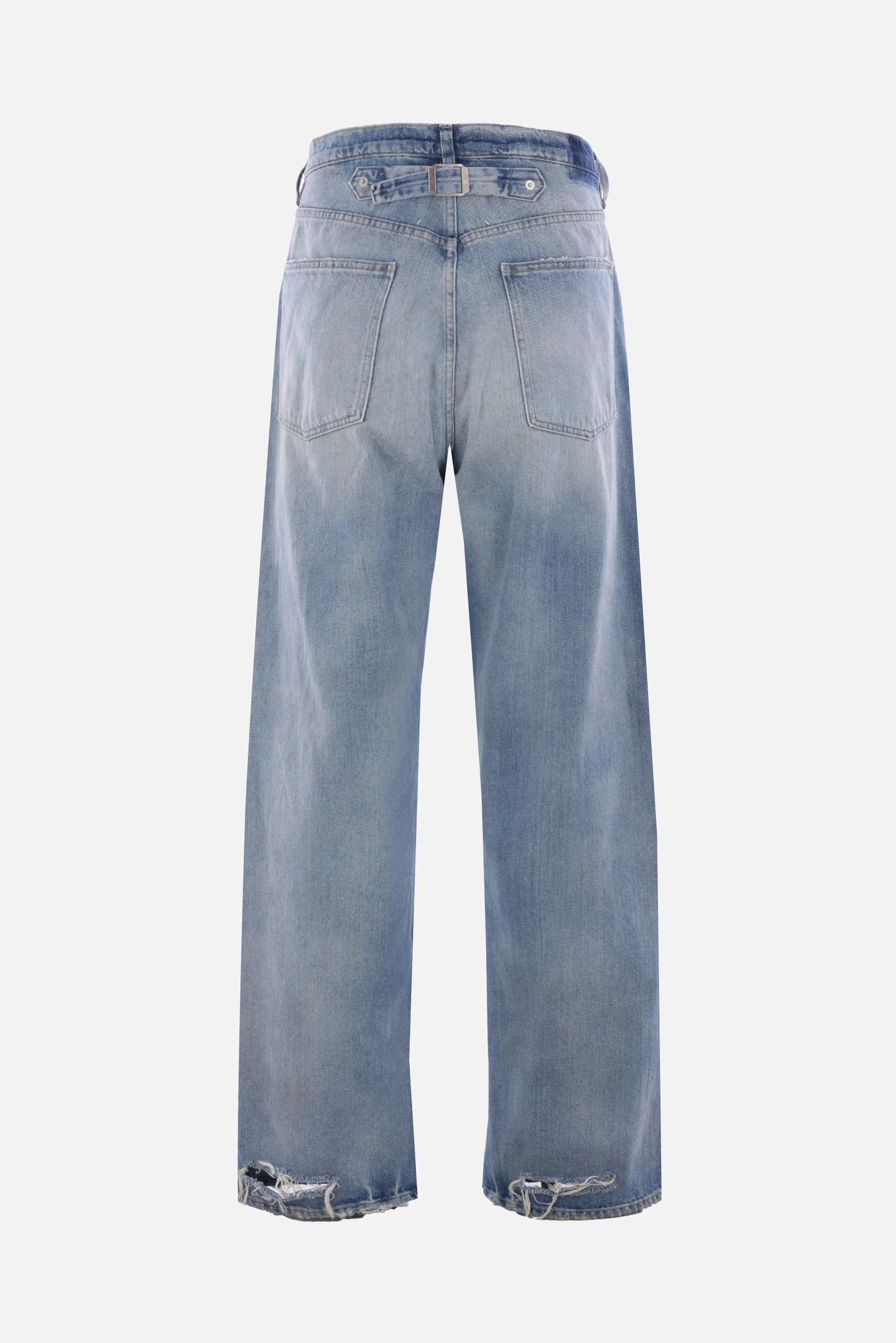 loose-fit jeans in denim with buckle