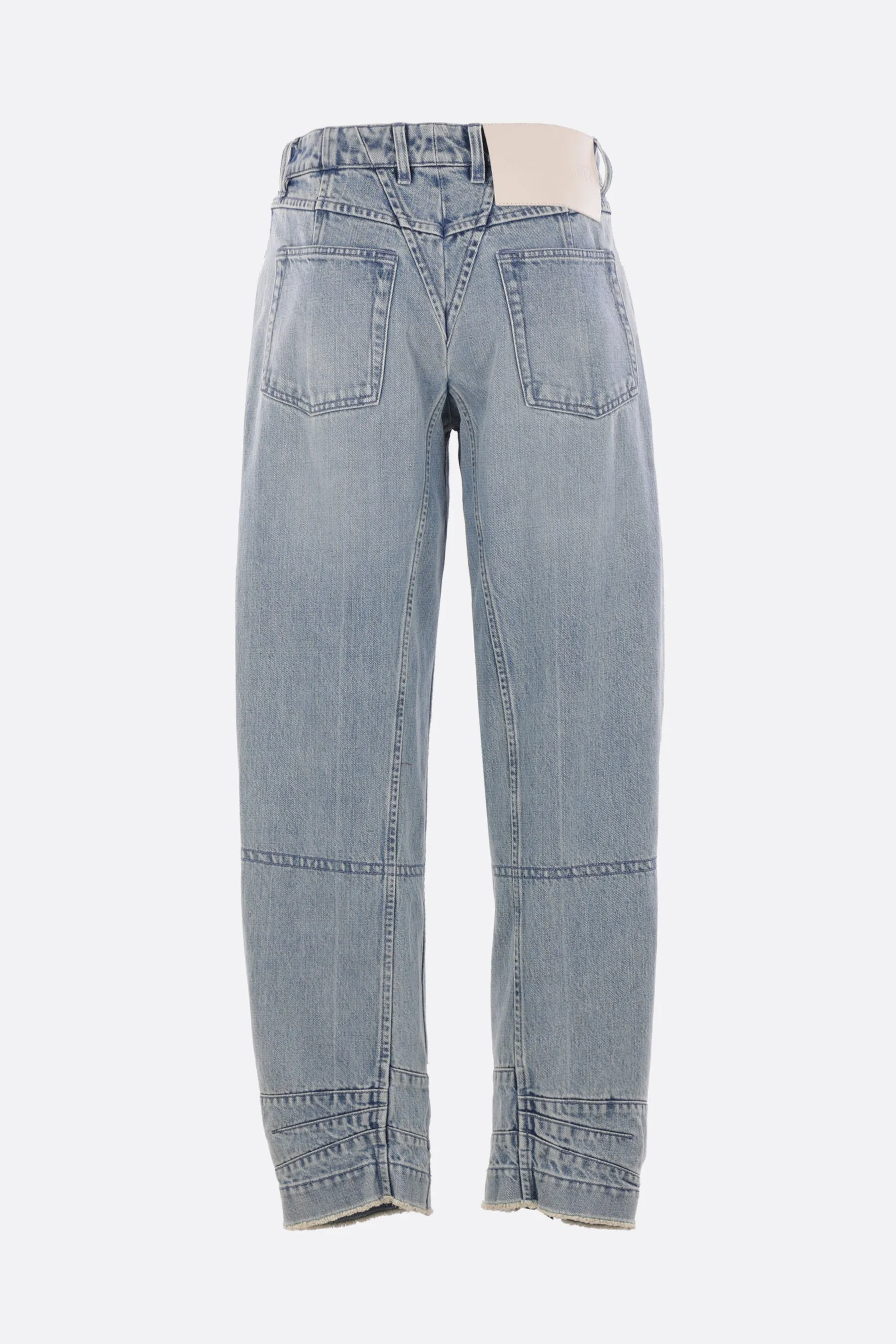 loose jeans in denim