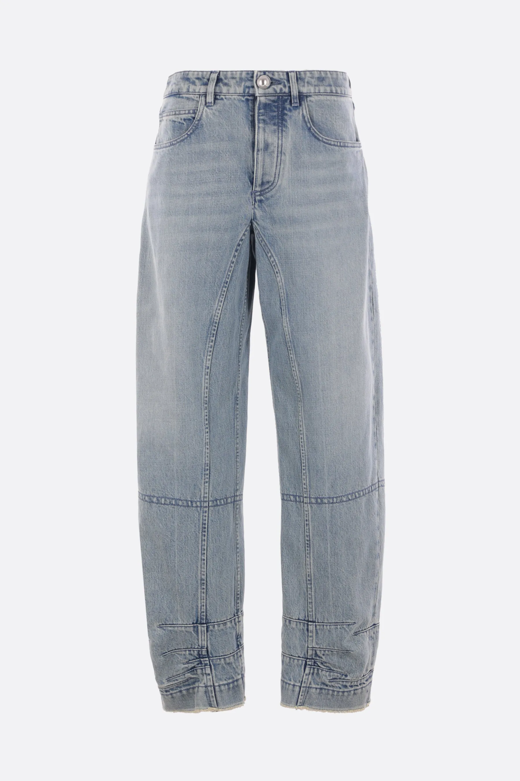 loose jeans in denim