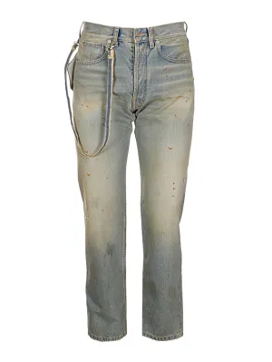 Maison Margiela Distressed Straight Leg Jeans