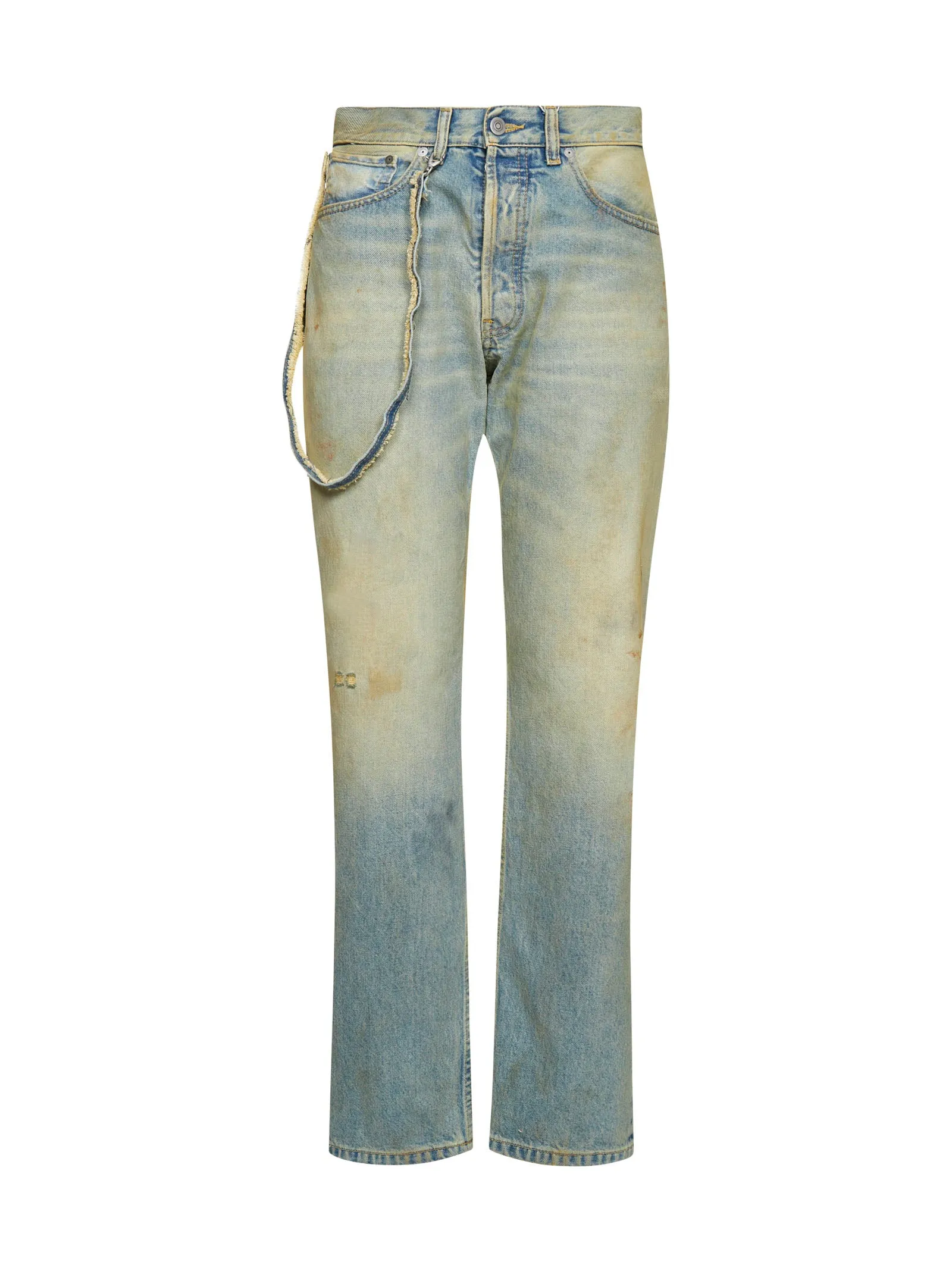 Maison Margiela Washed Effect Straight Leg Jeans
