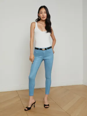 Margot Coated Cropped Skinny Jean