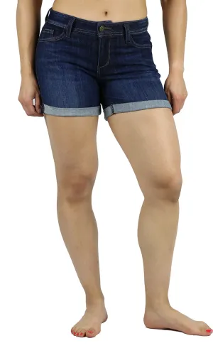 Maria 5 Inseam Shorts Dark Wash