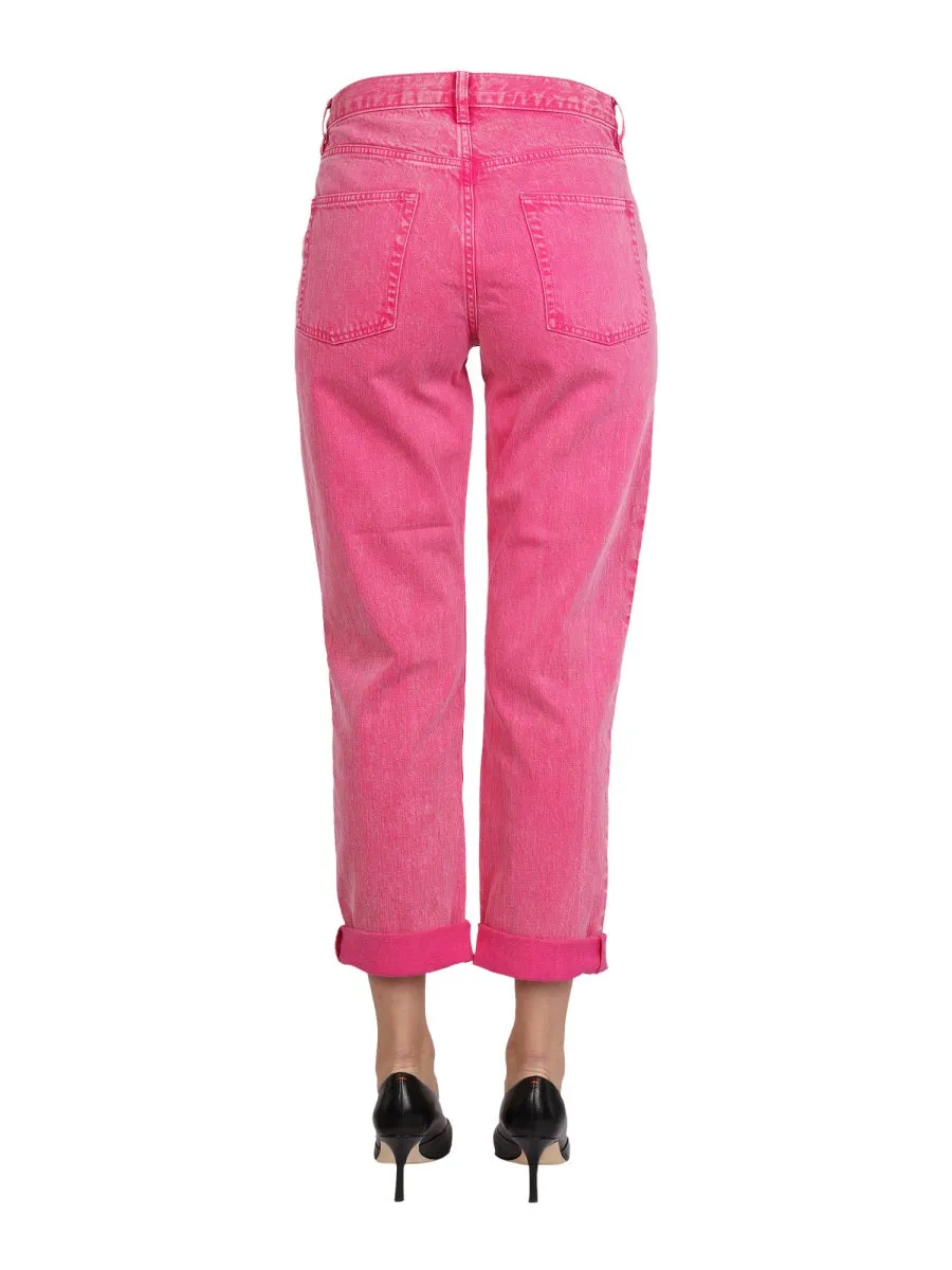 Michael Michael Kors Straight Leg Cropped Jeans