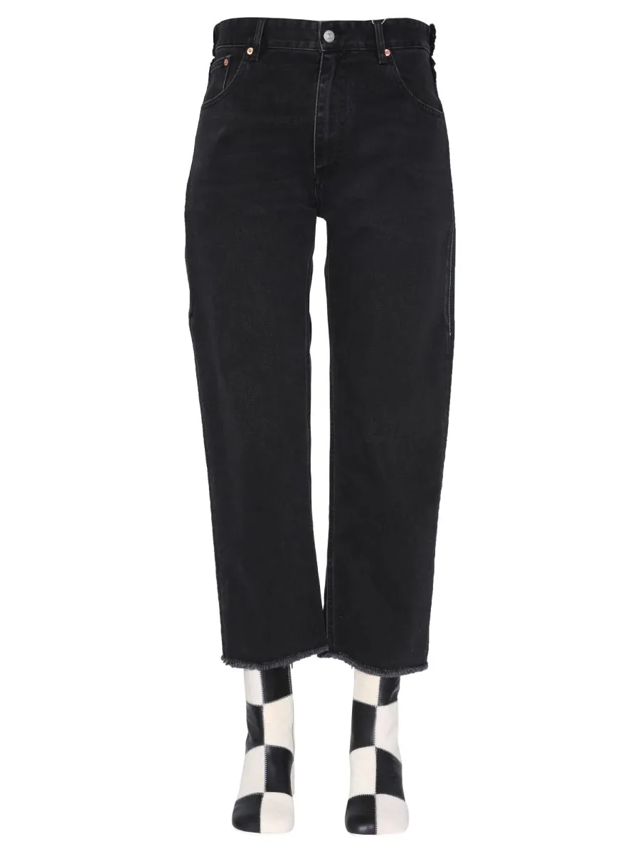 MM6 Maison Margiela High-Rise Boyfriend Jeans