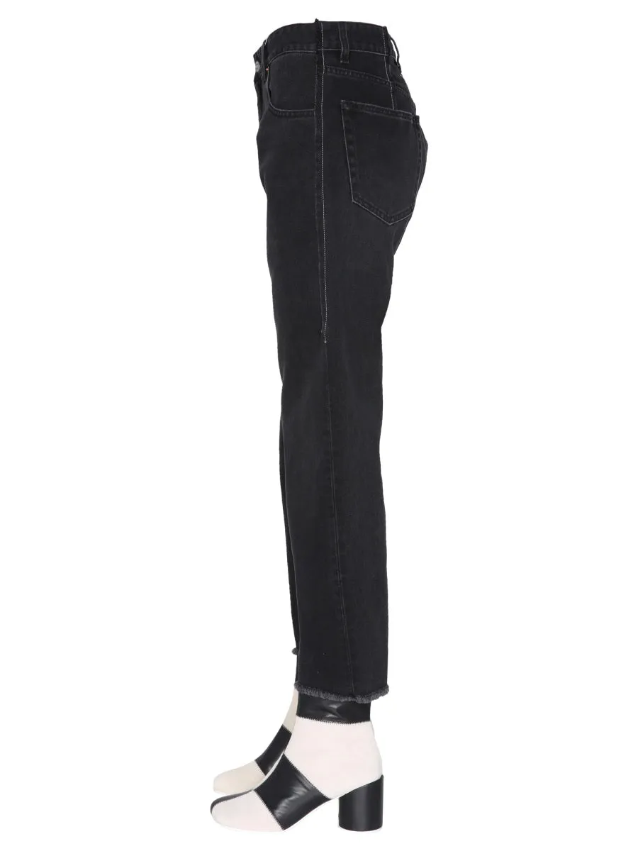 MM6 Maison Margiela High-Rise Boyfriend Jeans