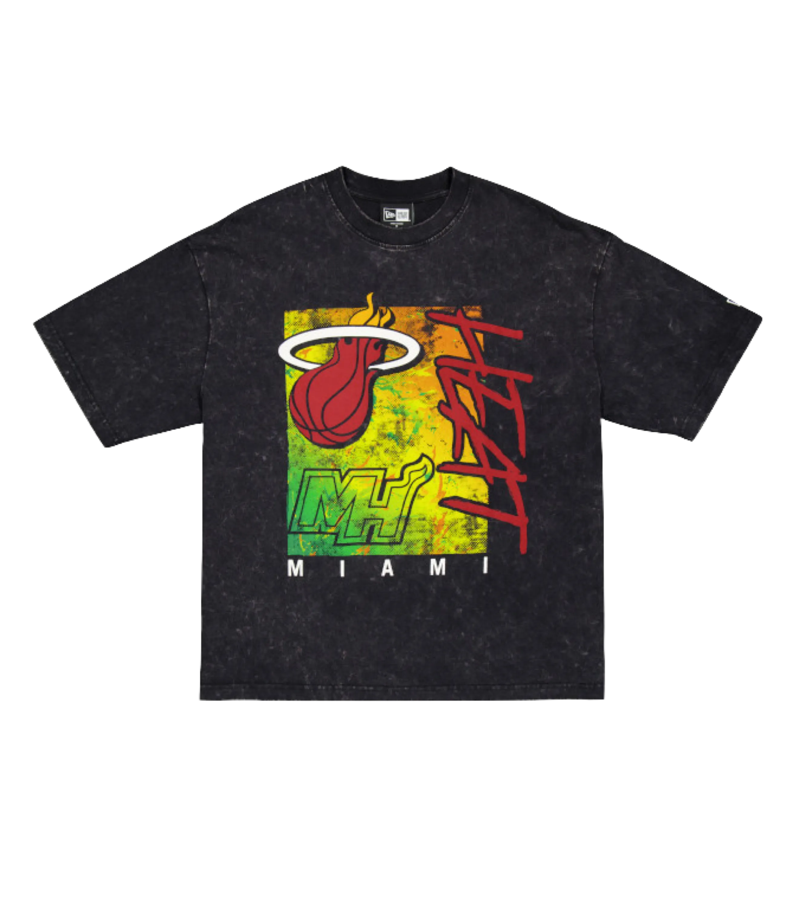 New Era Miami HEAT Distressed Tee