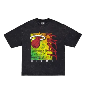 New Era Miami HEAT Distressed Tee