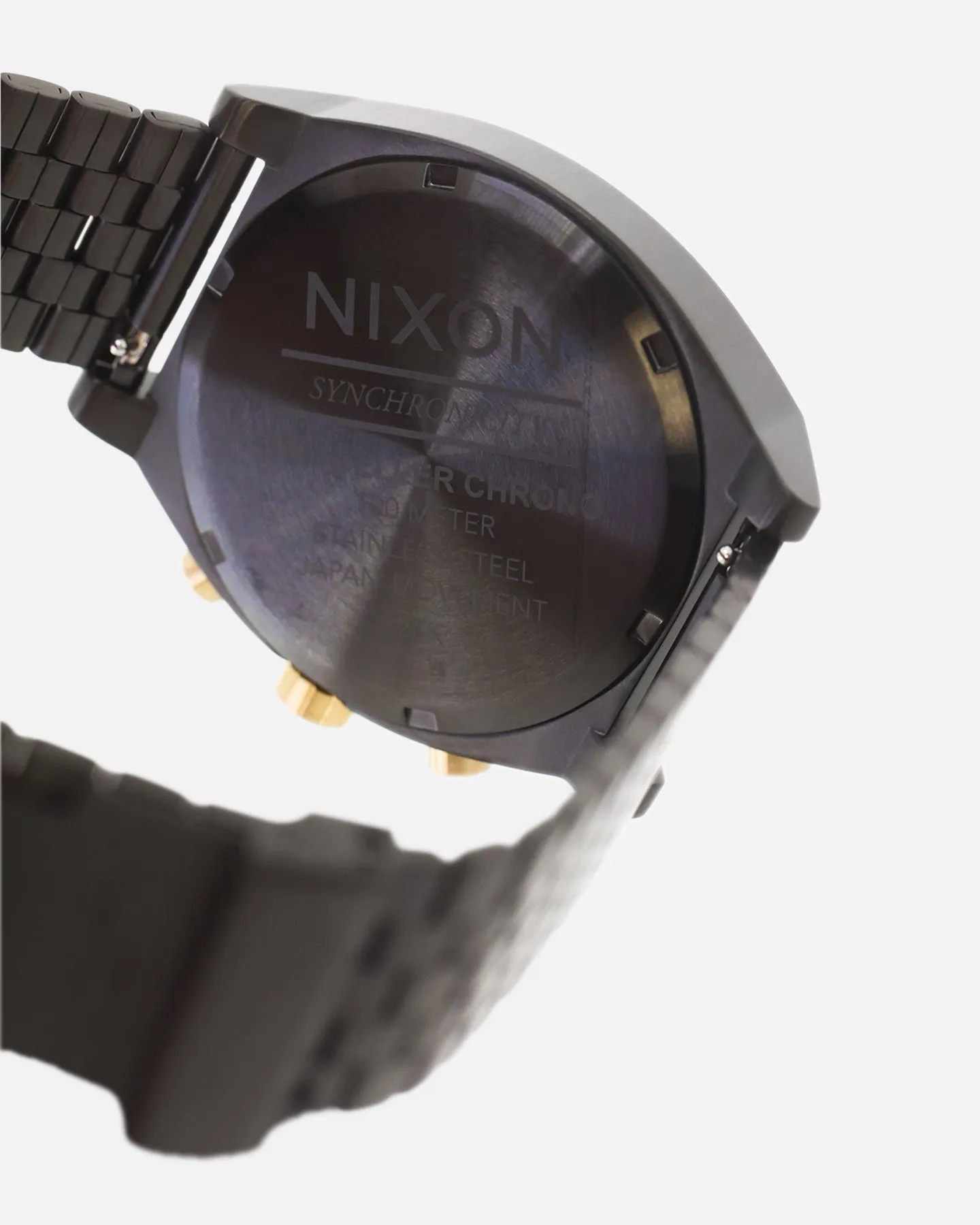 Nixon Time Teller Chrono Watch Black/Gold