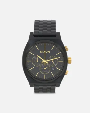 Nixon Time Teller Chrono Watch Black/Gold