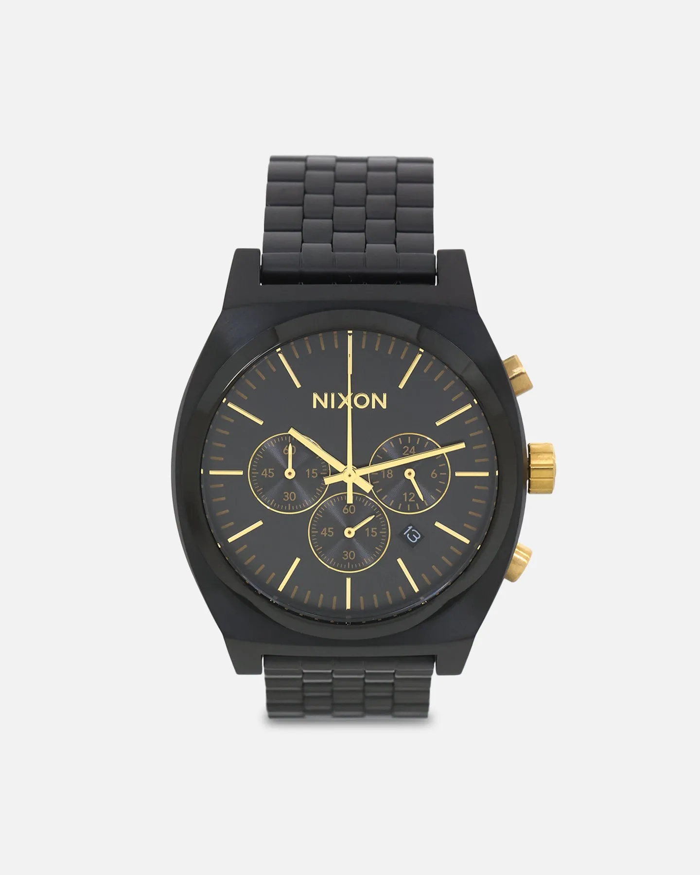 Nixon Time Teller Chrono Watch Black/Gold