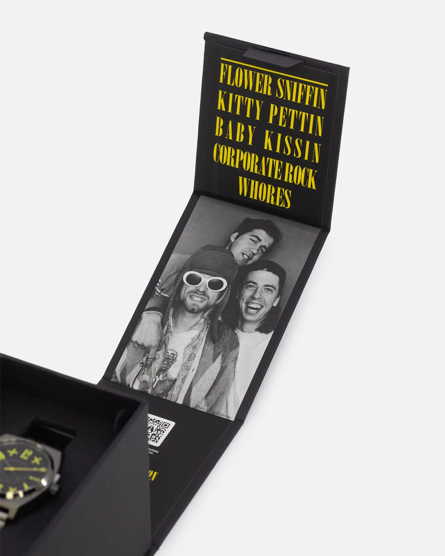 Nixon X Nirvana Time Teller Watch Black Nirvana