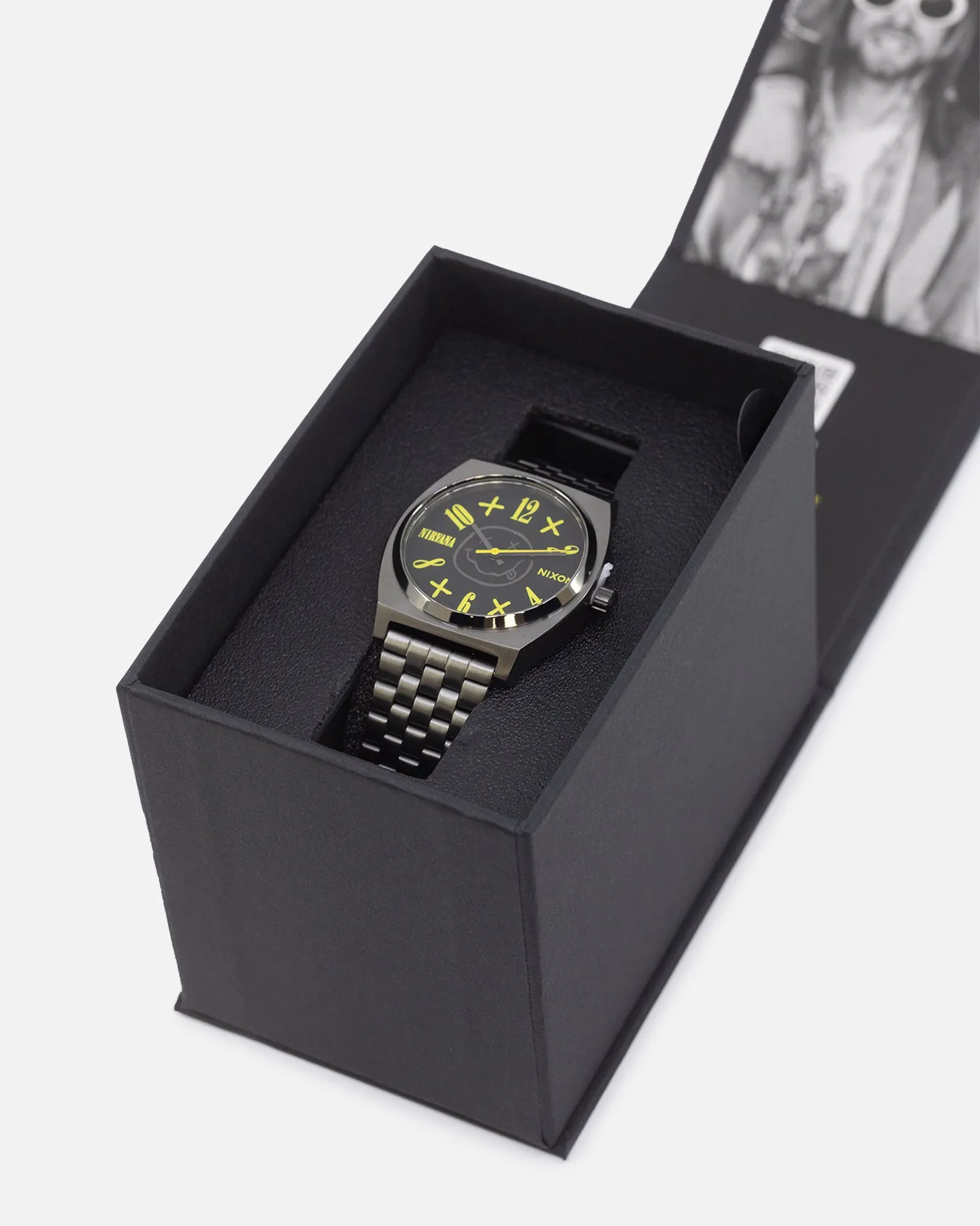 Nixon X Nirvana Time Teller Watch Black Nirvana