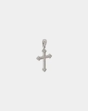 NXS Crusaders Pendant Iced White Gold
