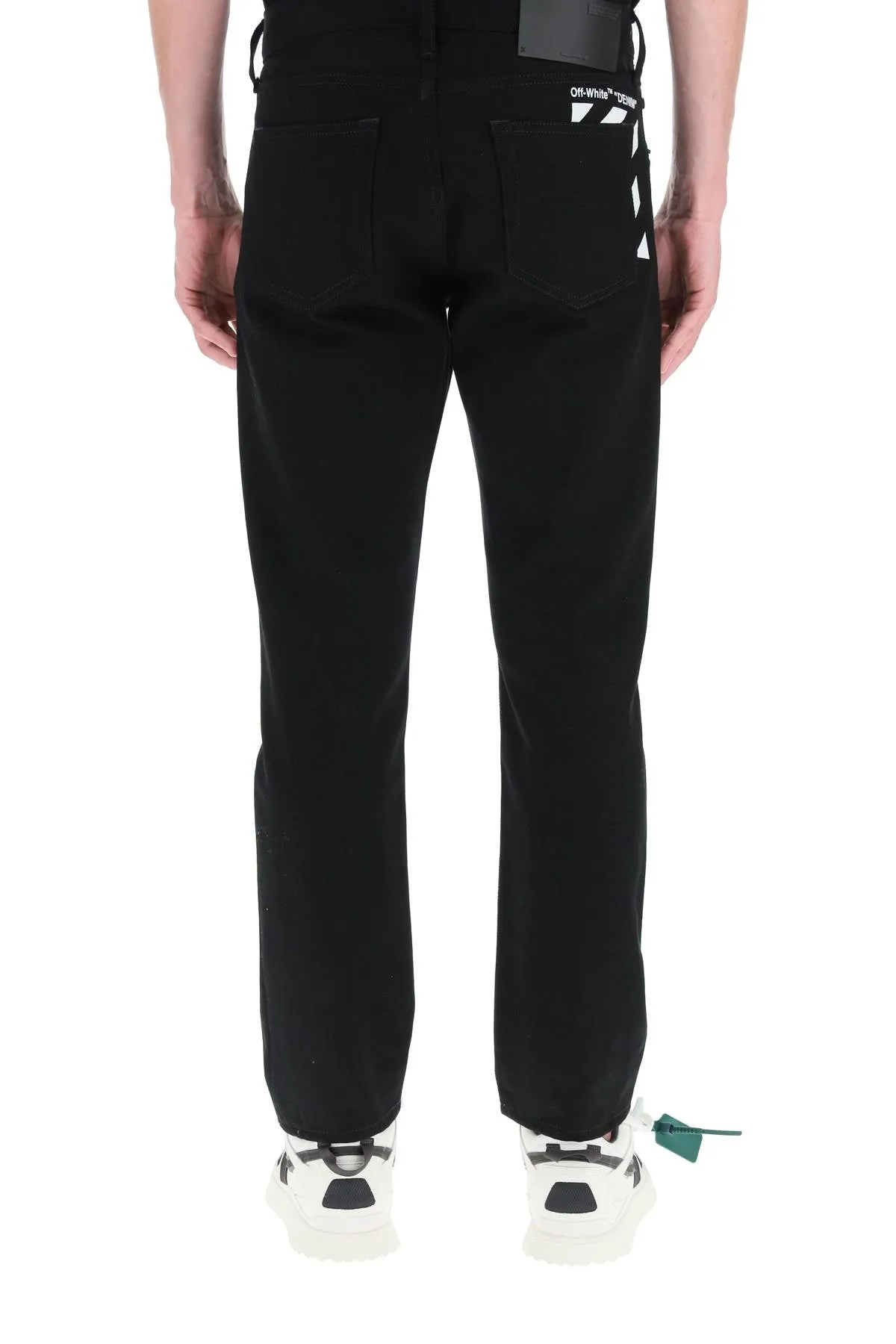 Off-White Diag Printed Straight Leg Jeans