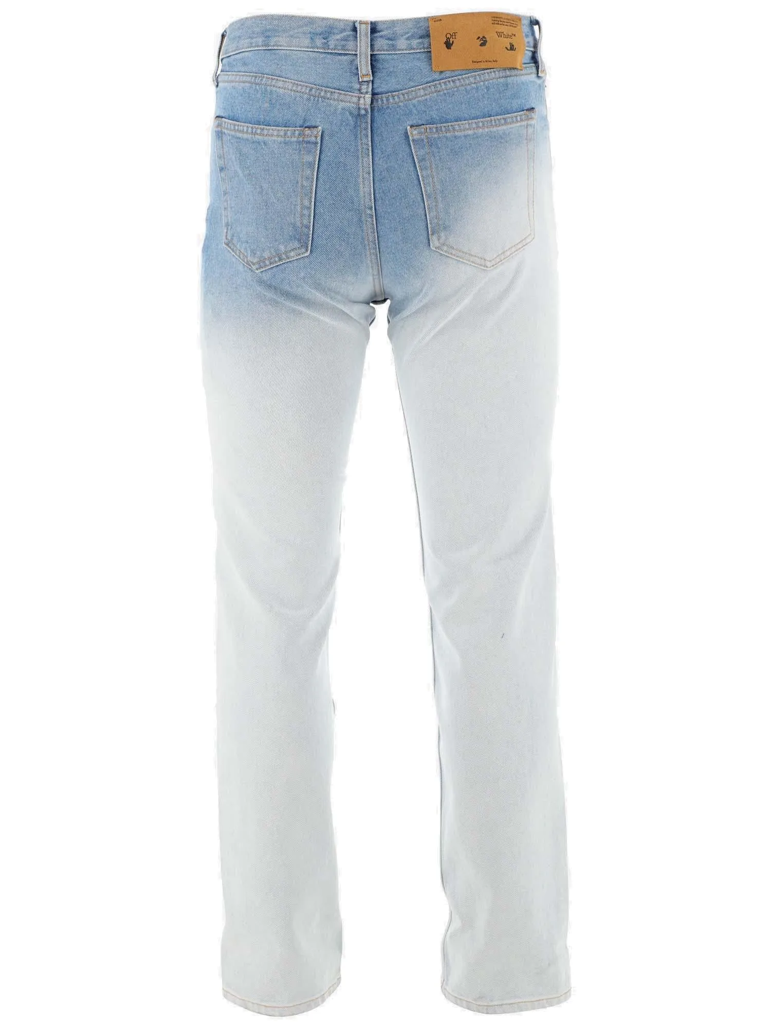 Off-White Faded Effect Skinny Jeans