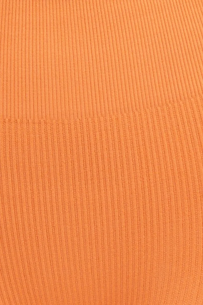 Orange Activewear High Rise Legging Seamless