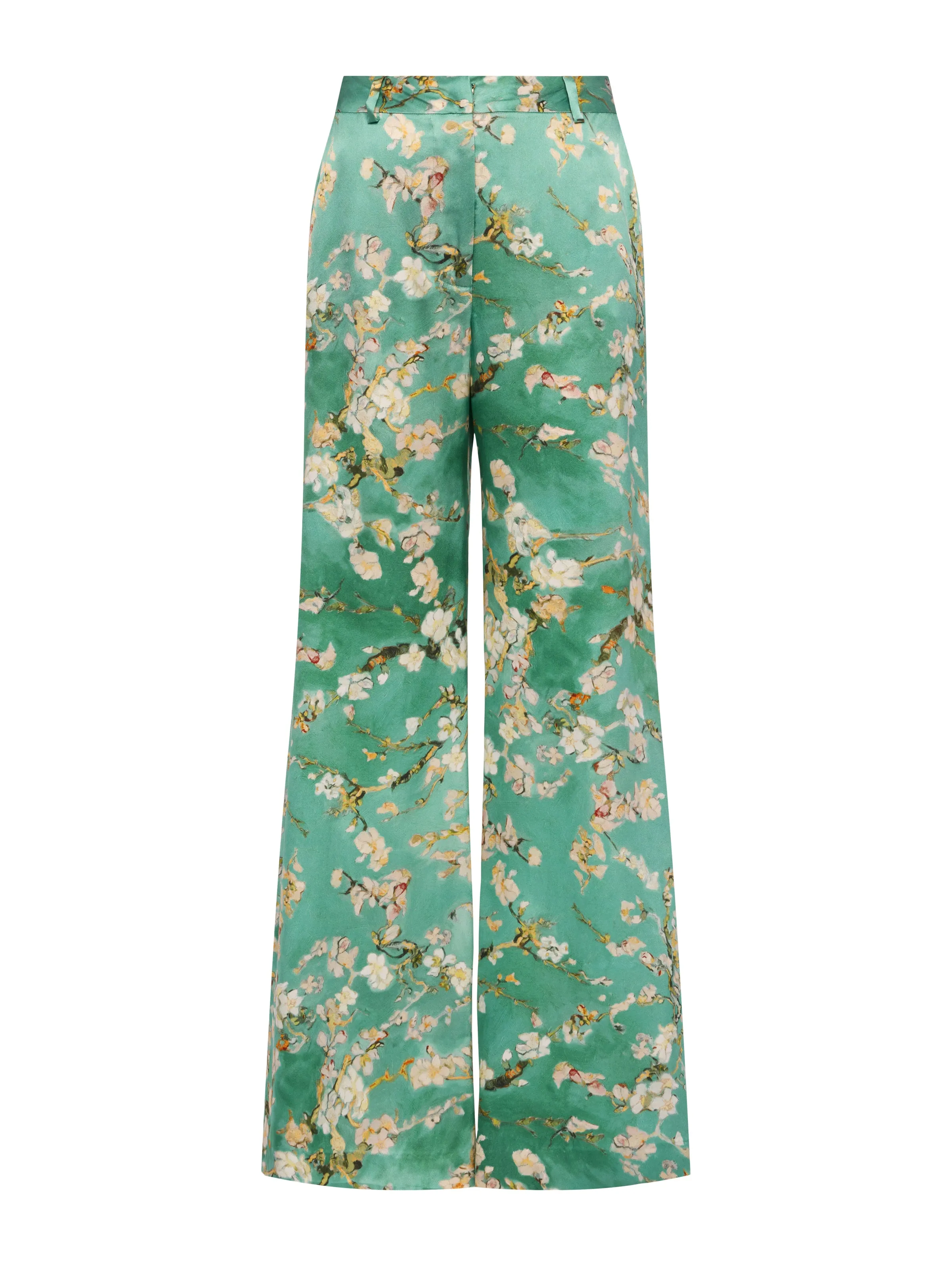 Pilar Silk Wide-Leg Pant