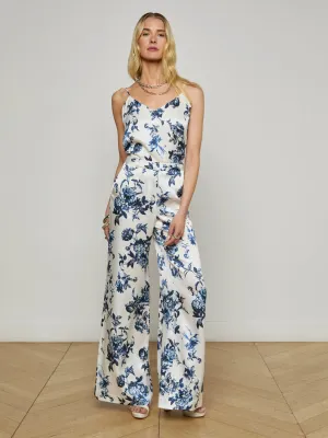 Pilar Silk Wide-Leg Pant