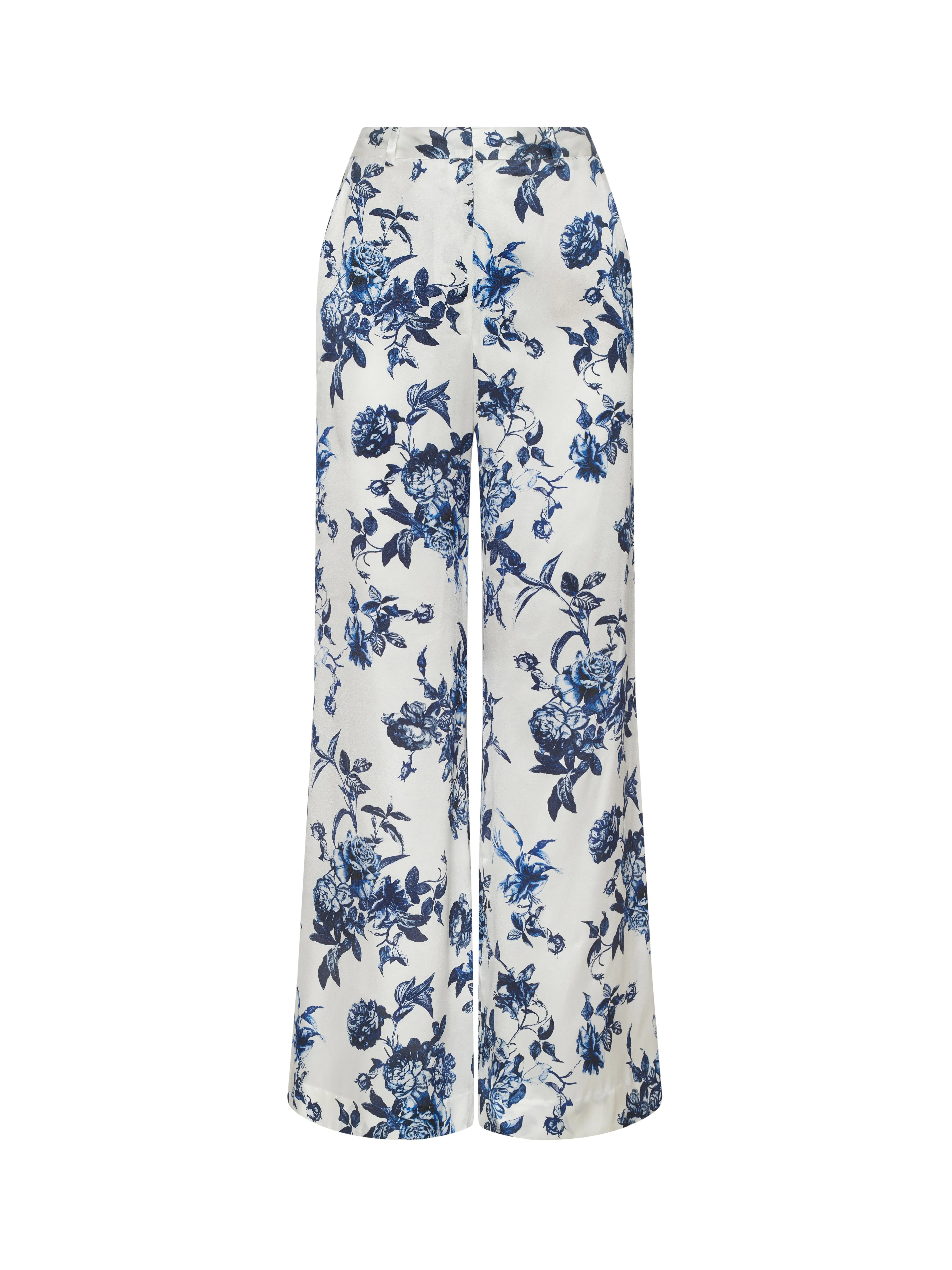 Pilar Silk Wide-Leg Pant