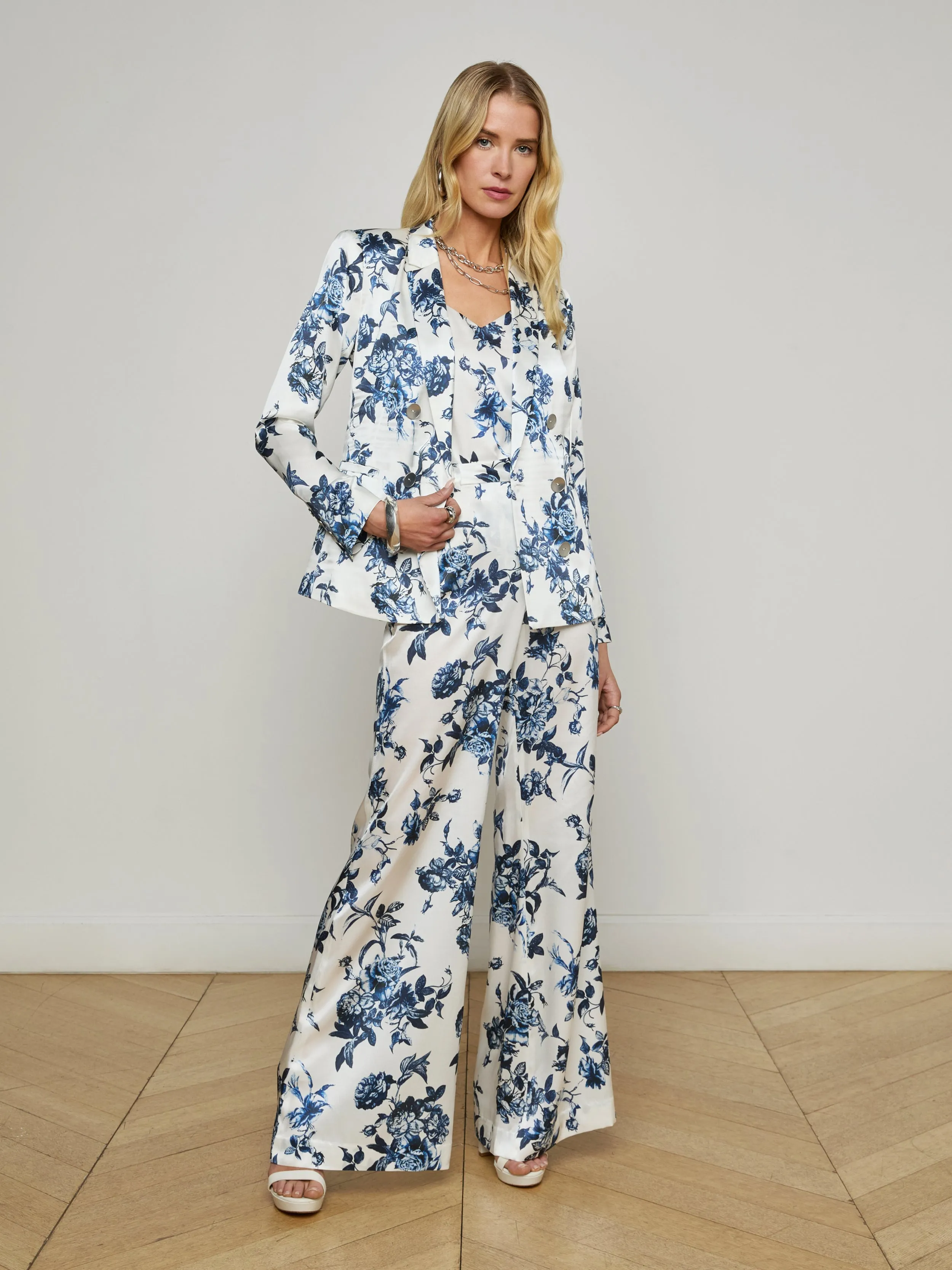 Pilar Silk Wide-Leg Pant