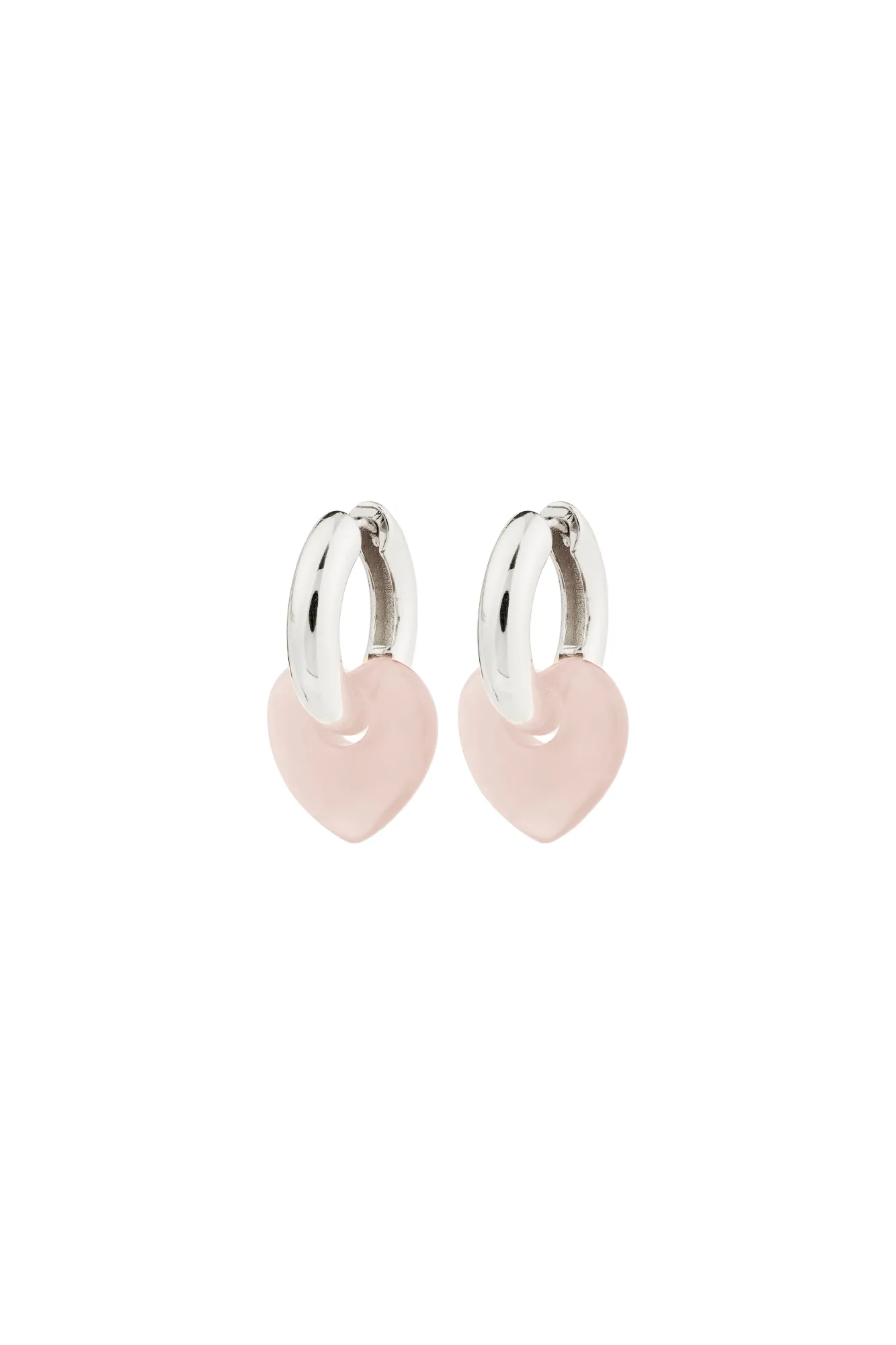 Pilgrim Kendall Recycled Earrings Silver Plated Rose