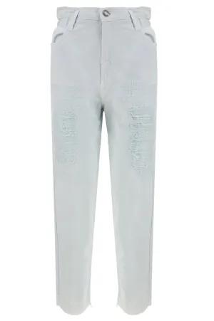Pinko Distressed High-Waist Jeans