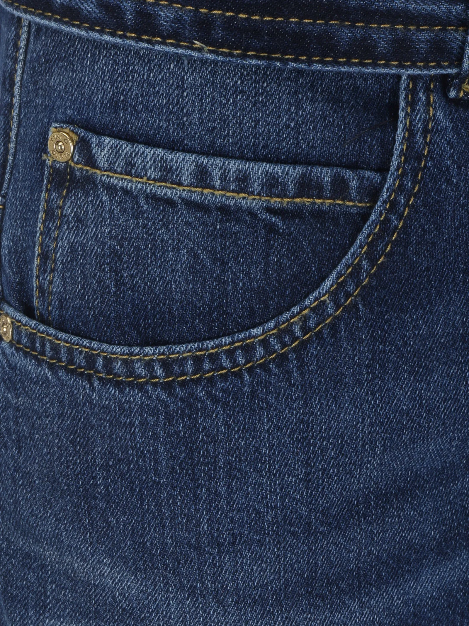 Pinko Wide Leg Cropped Jeans