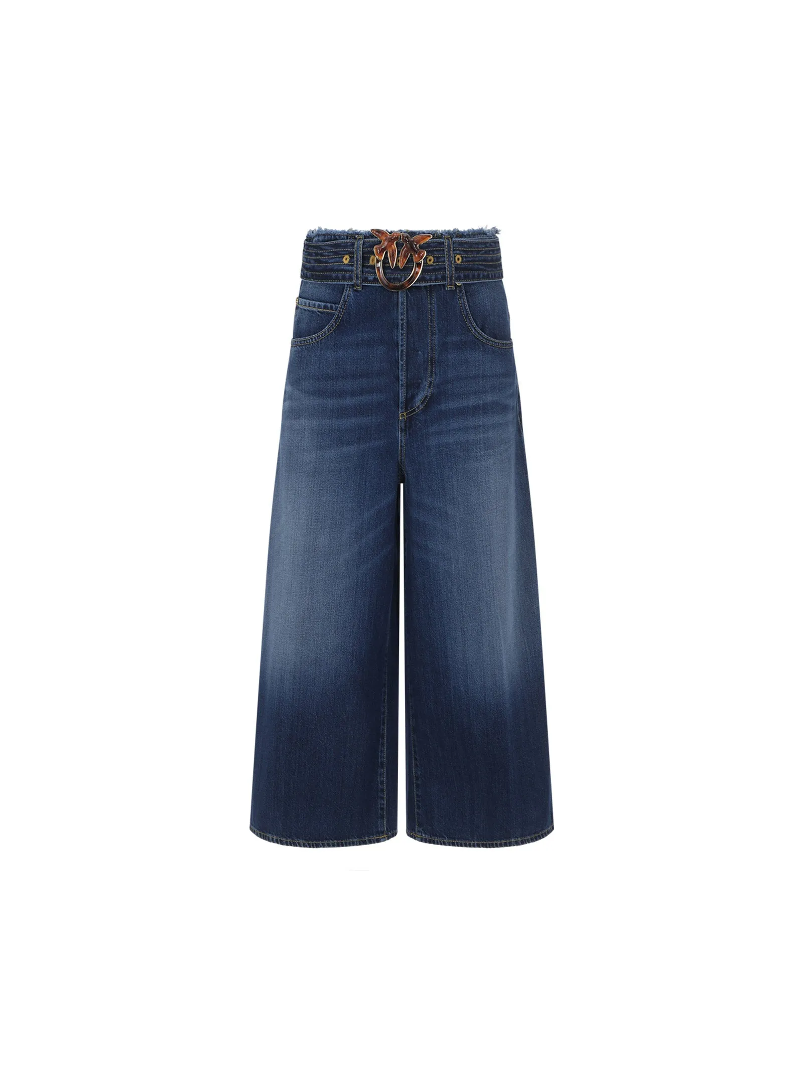 Pinko Wide Leg Cropped Jeans