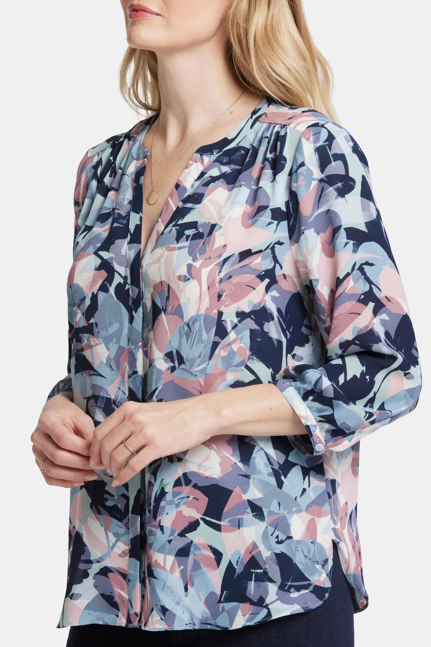 Pintuck Blouse - Cloud Nine