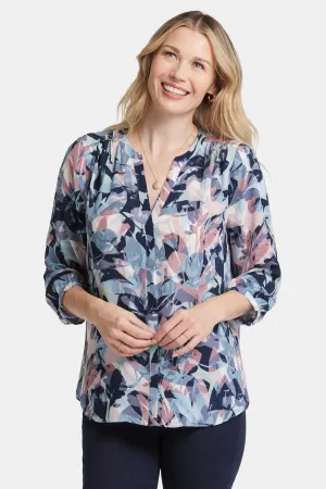 Pintuck Blouse - Cloud Nine