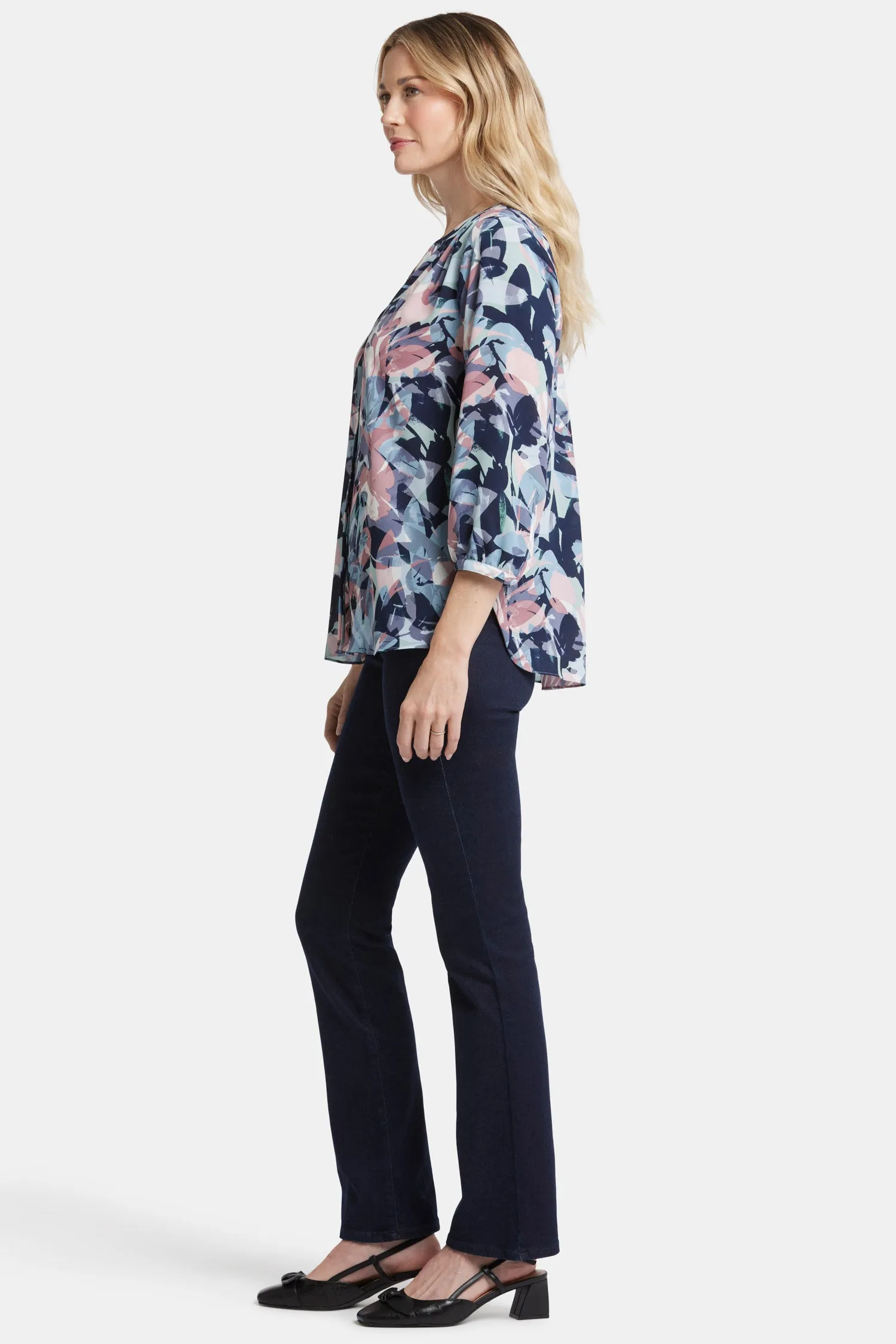 Pintuck Blouse - Cloud Nine