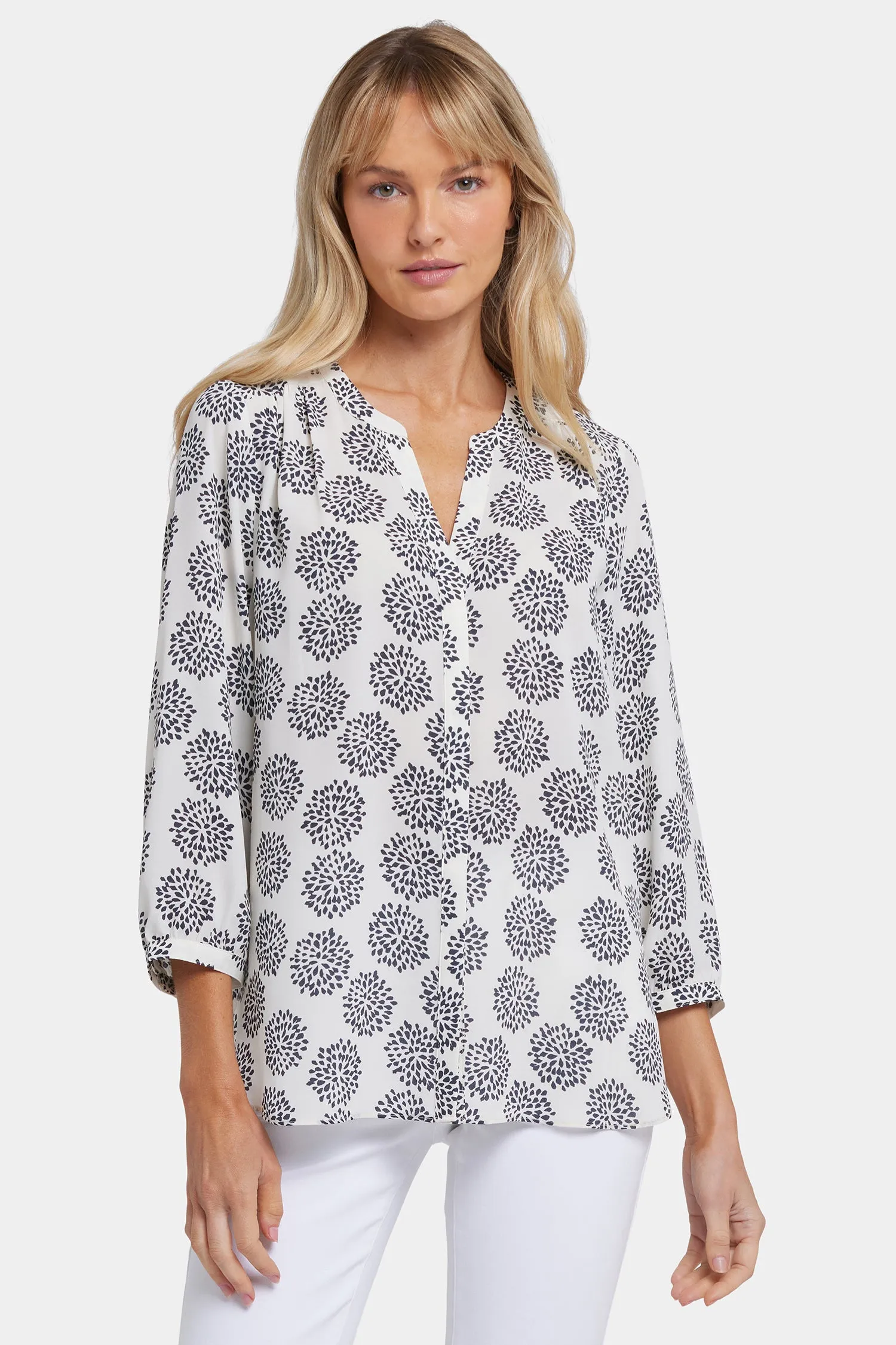 Pintuck Blouse - La Casa Blanca
