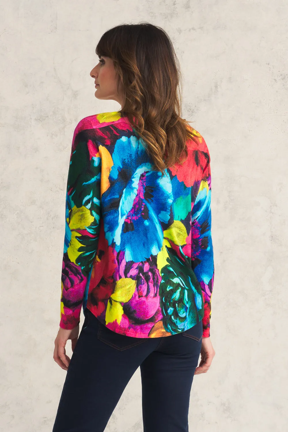 Printed Cotton Jumper - Oversized Floral