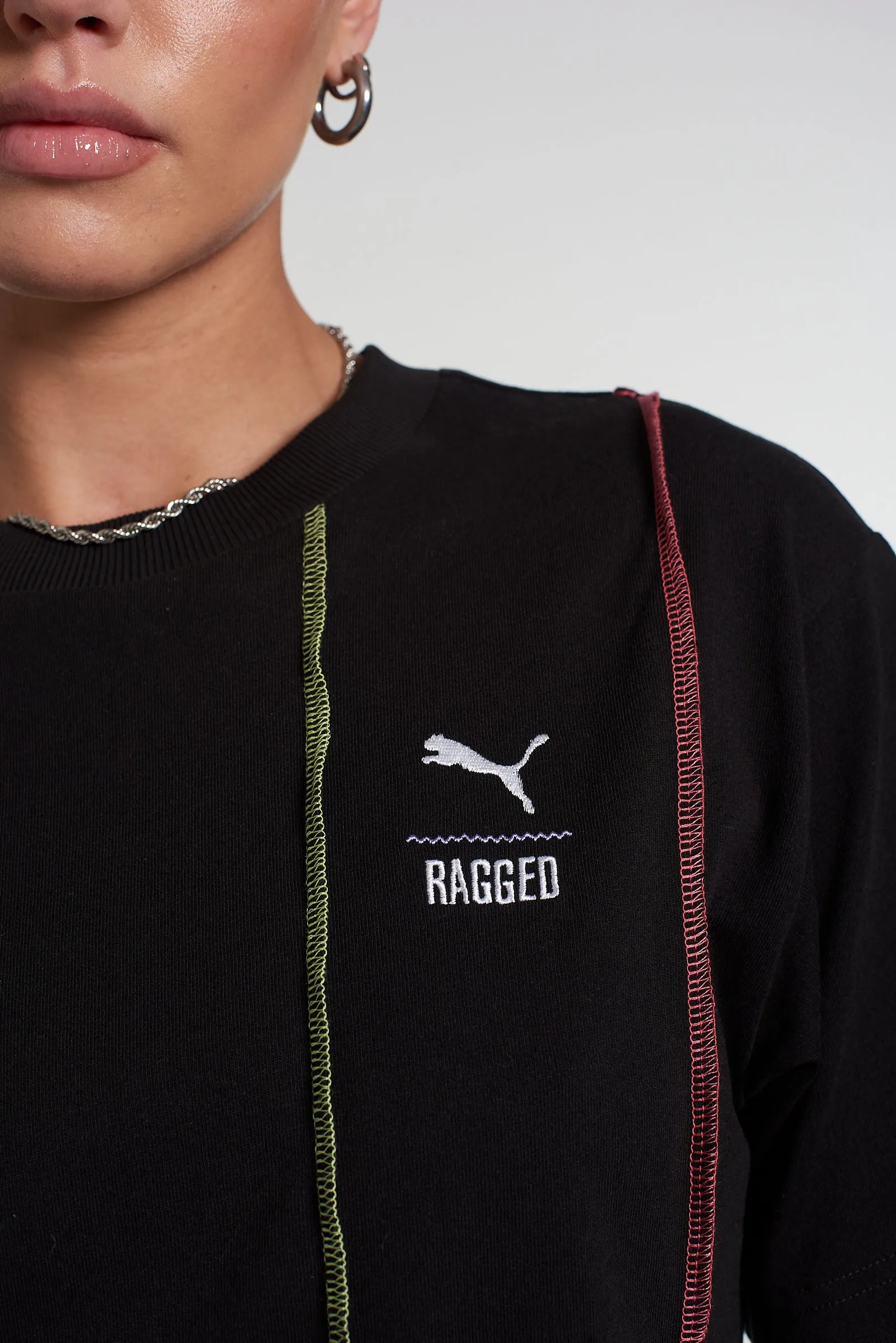 PUMA x The Ragged Priest Black Jersey Tee