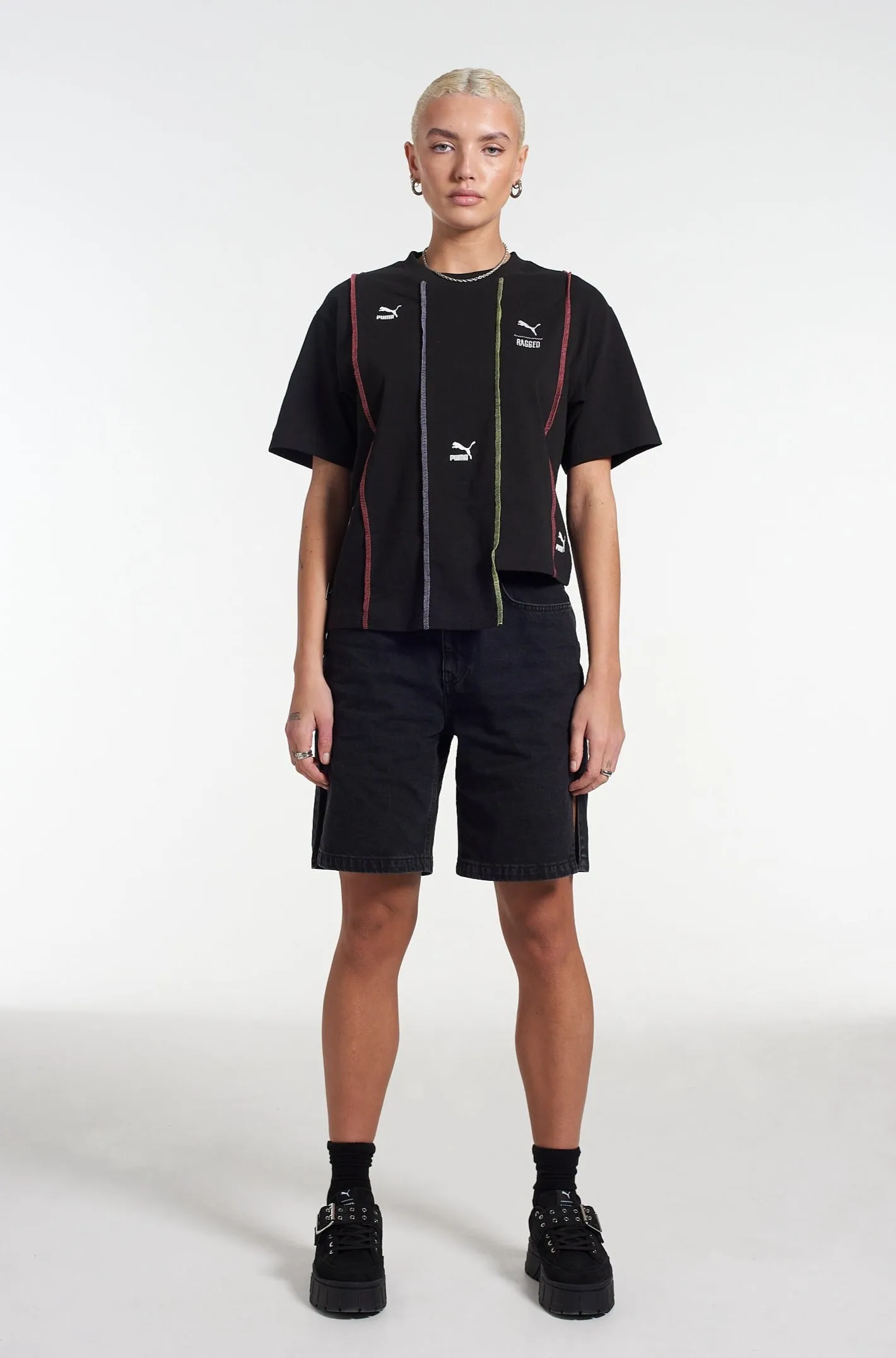 PUMA x The Ragged Priest Black Jersey Tee