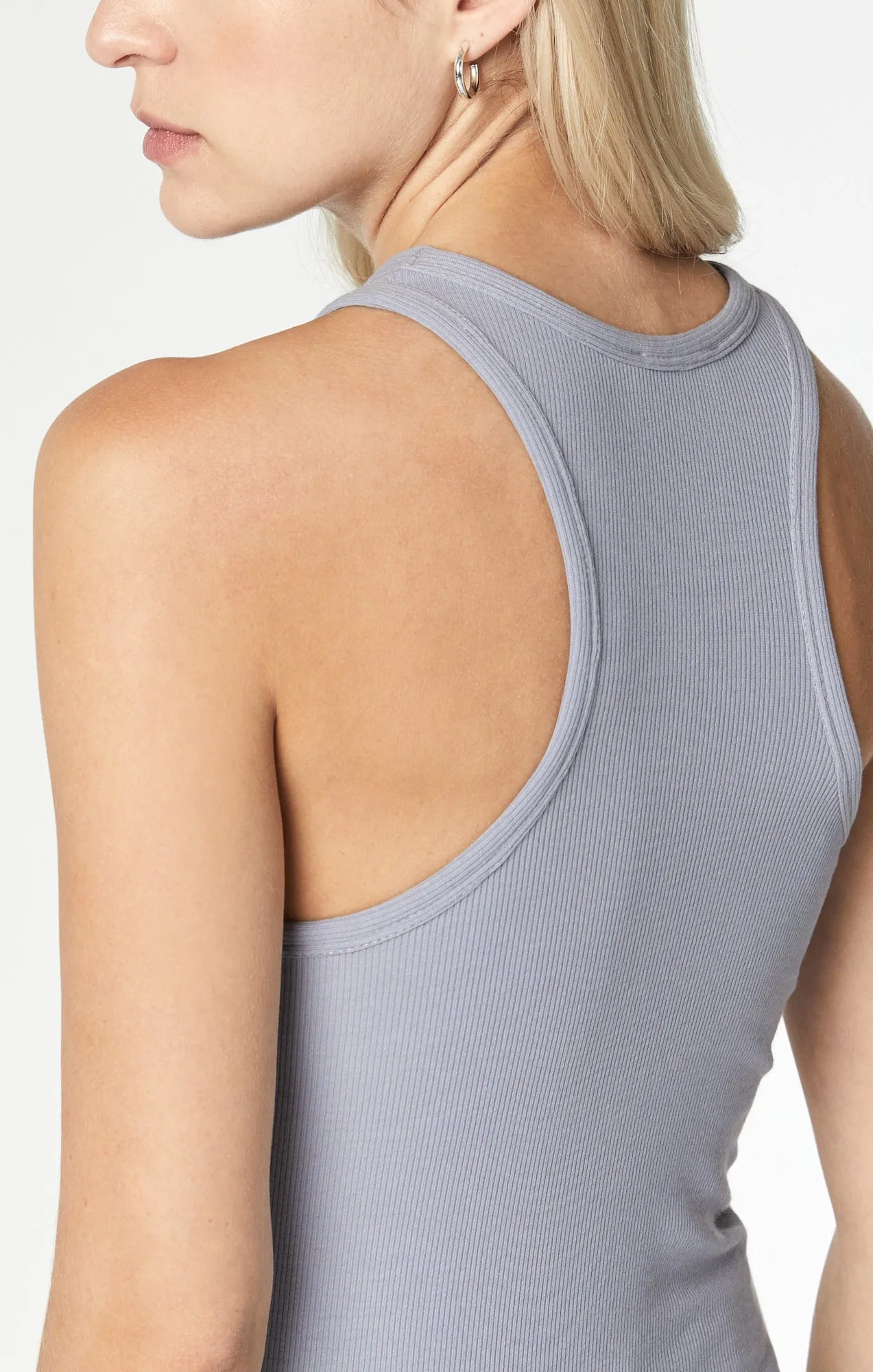 RACER BACK TANK TOP IN NATURAL LILAC
