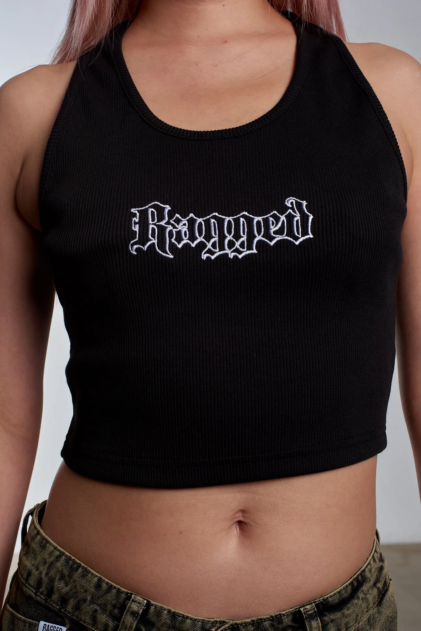 Ragged Gothic Logo Vest