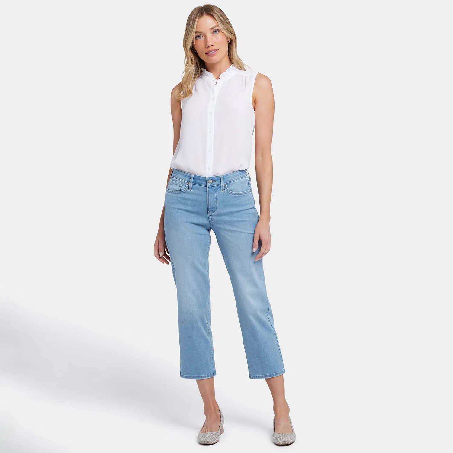 Relaxed Piper Crop Jeans - Canary Beach