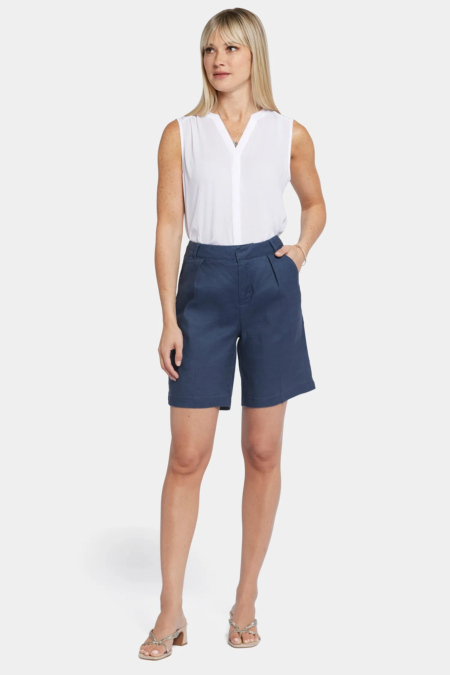 Relaxed Shorts  - Oxford Navy