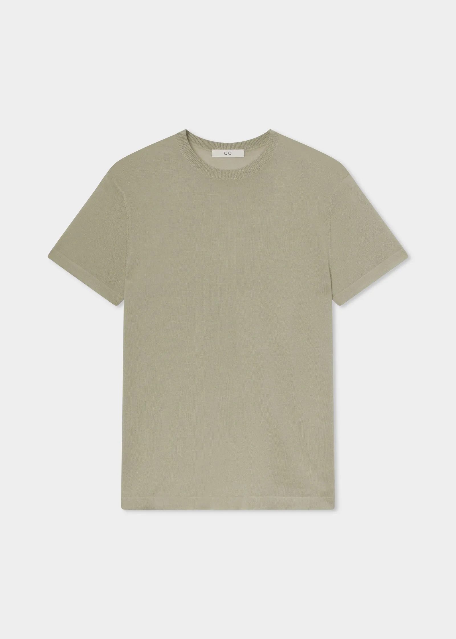 Relaxed Tee in Fine Cashmere - Alfalfa