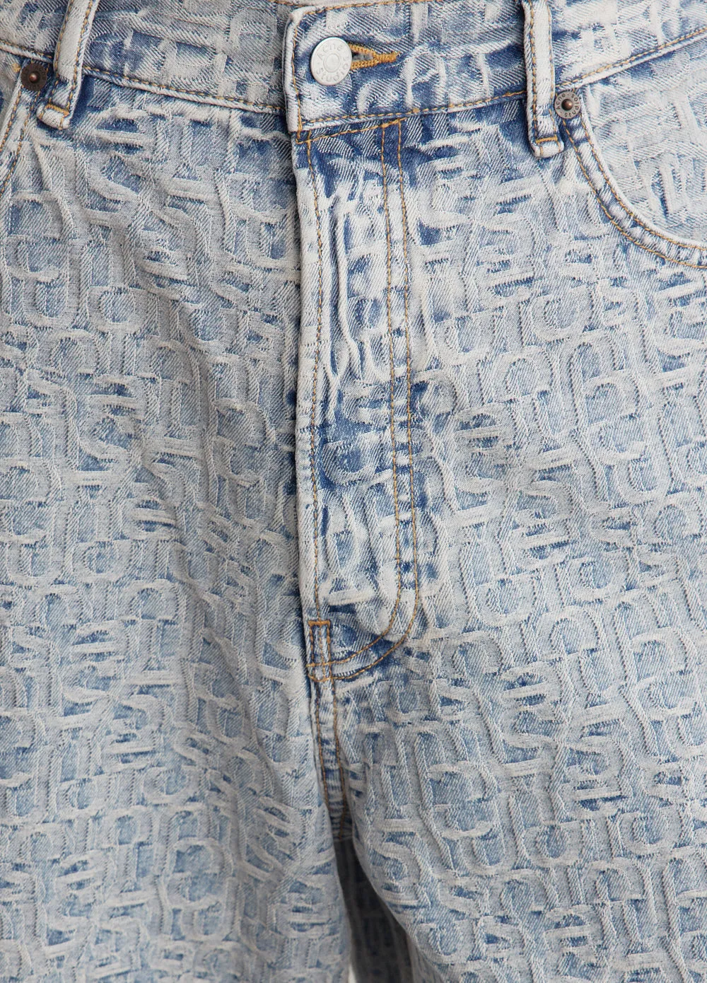 Rudda Denim Monogram Shorts