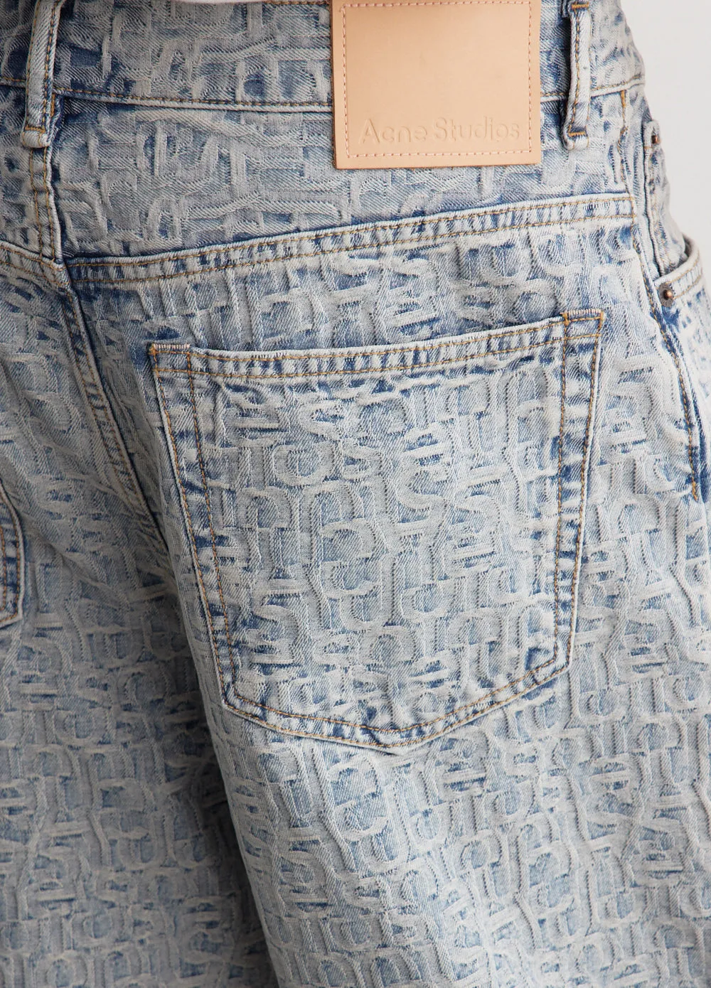 Rudda Denim Monogram Shorts