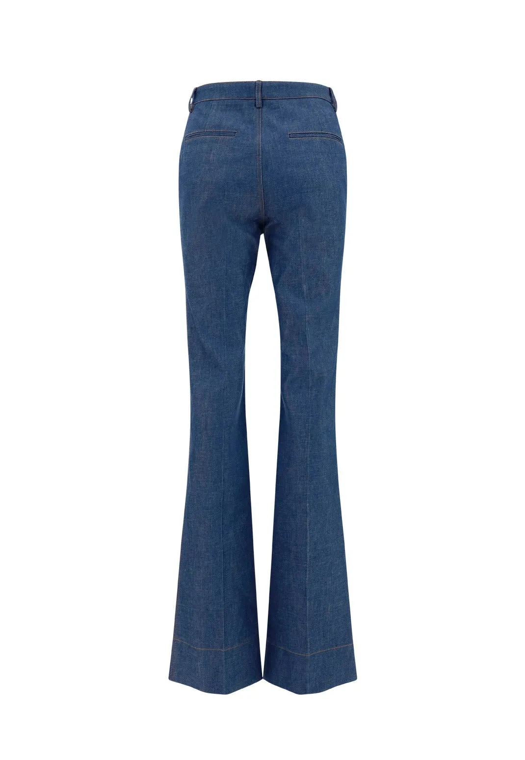Saint Laurent Zip Detailed Straight Leg Jeans
