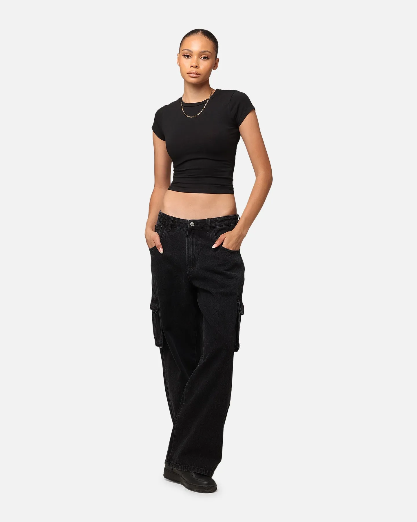 Saint Morta Cargo Jeans Black