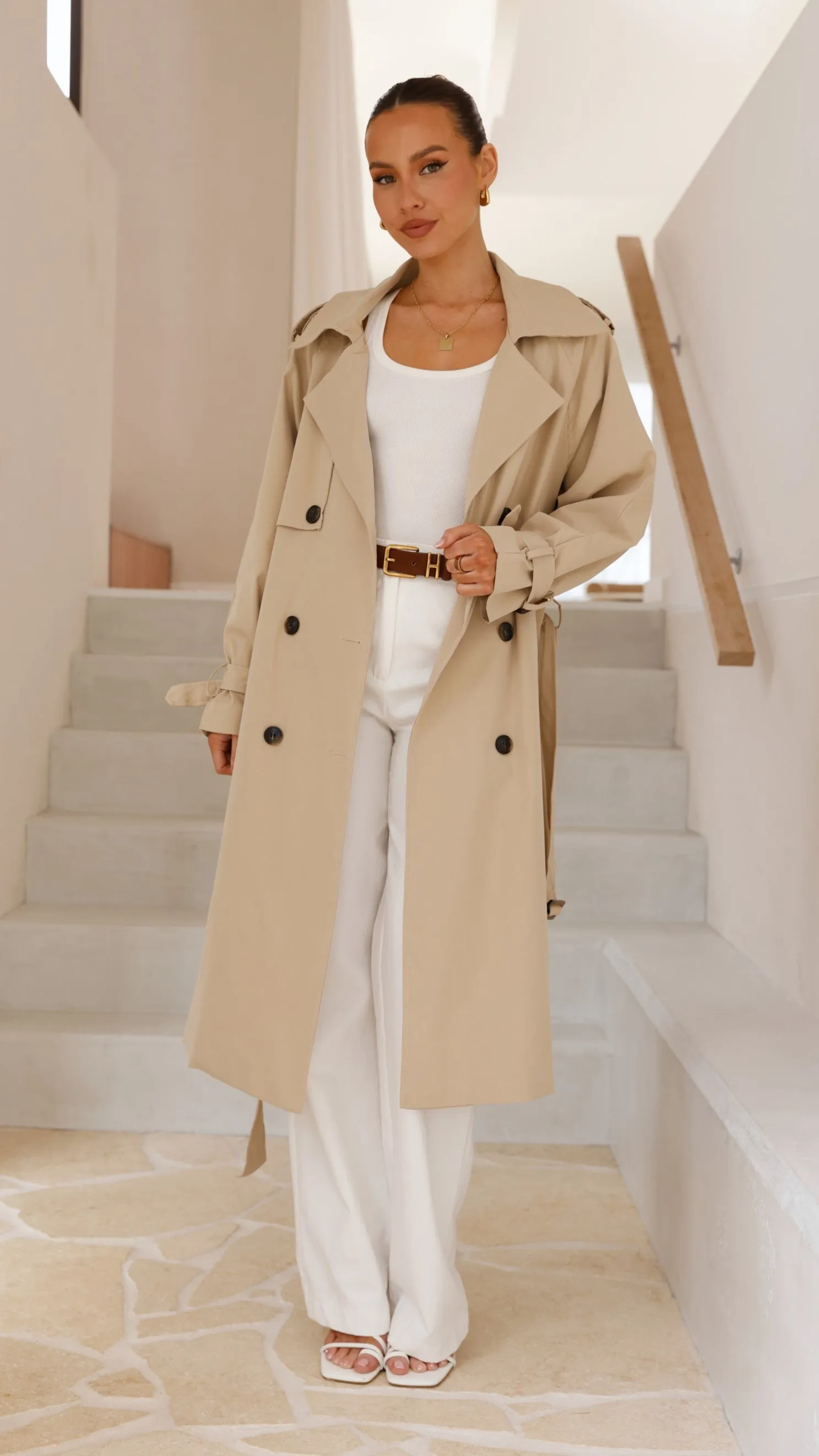 Samara Trench Coat - Beige