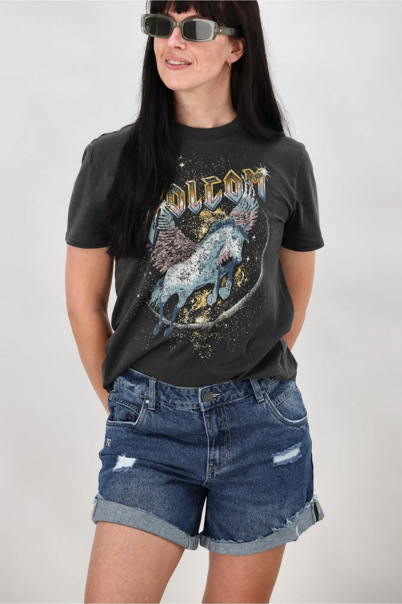 Shine On Label Baxter Short Indigo