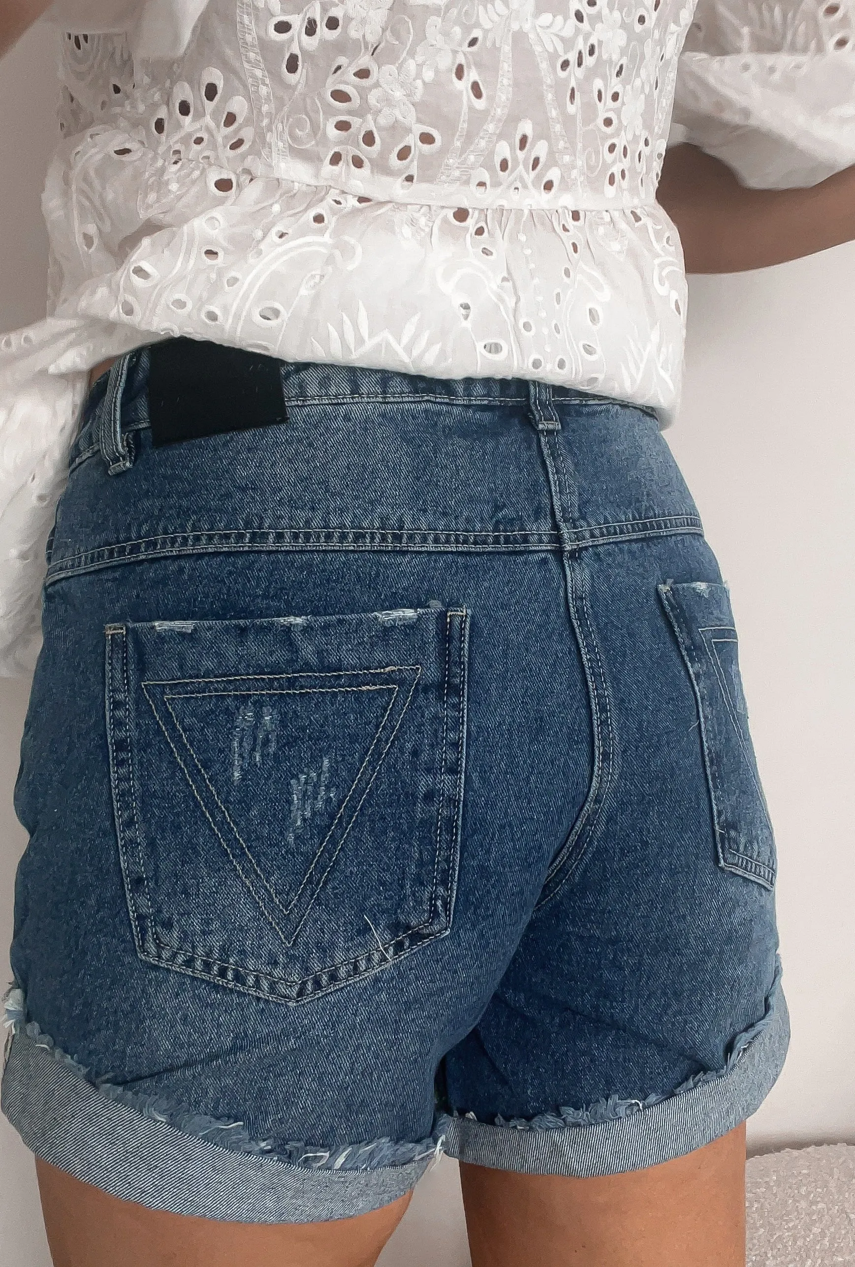 Shine On Label Baxter Short Indigo
