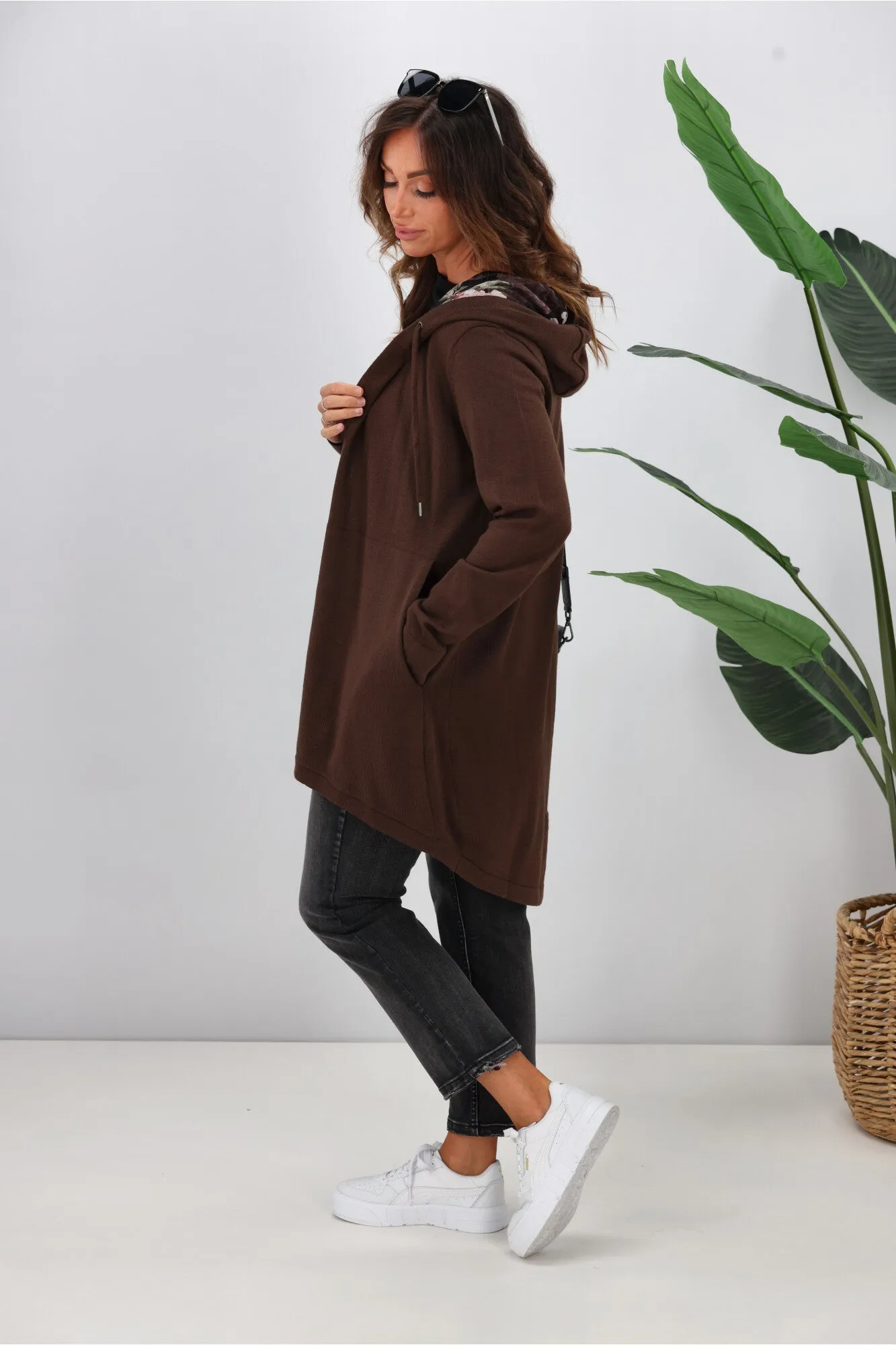 Shine On Label Big Dreams Merino Cardigan Chocolate