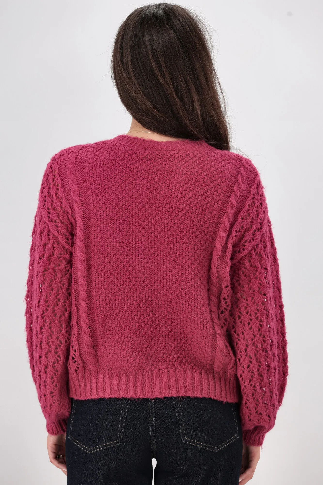 Shine On Label Minna Pointelle Cardigan Pink